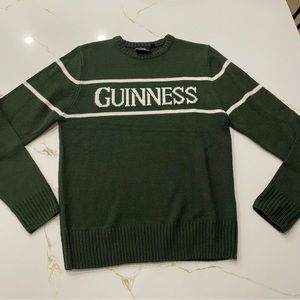 Guinness Beer knit Sweater Green XS IRELAND